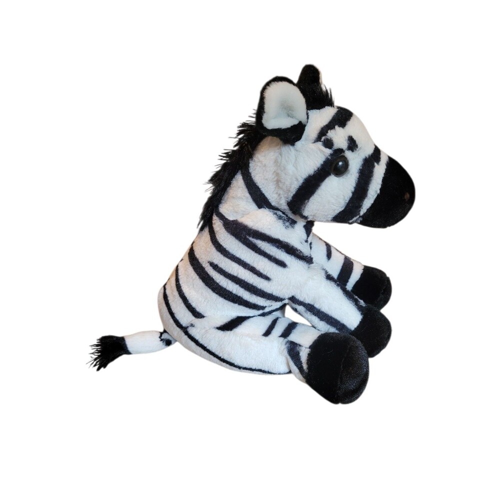 2012 Wild Republic Zebra Plush Stuffed Animal 11" Tall Soft